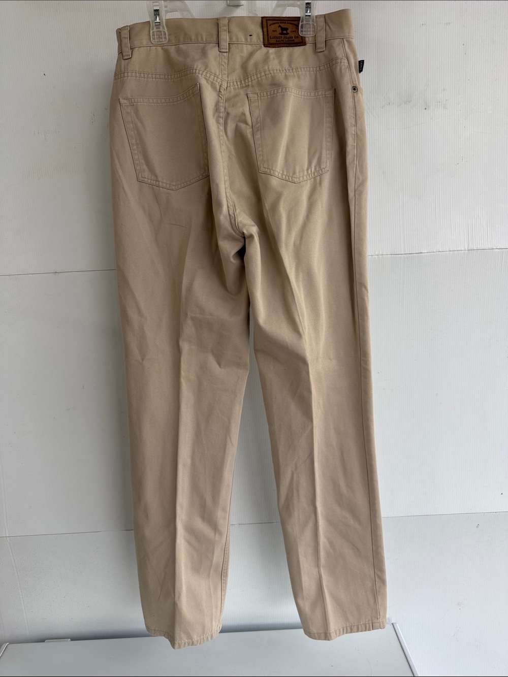 RALPH LAUREN JEANS CO STRAIGHT LEG COTTON JEANS PETITE SIZE 6P 6 KHAKI BEIGE TAN